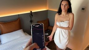 MILF Stepmom and Teen Share Hotel Bed for Anal and Blowjob