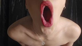 Closeup Smoking and Small Tits Lips so Yummy