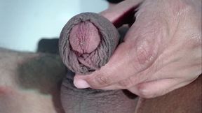 Big Black Wet Foreskin