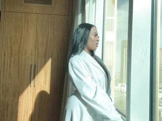 Hotel Window Pounding Leaves Ava Valentina Juicy!