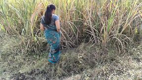 Komal's Tears Turned into Screams After a Rough F**k in the Field Then at Home