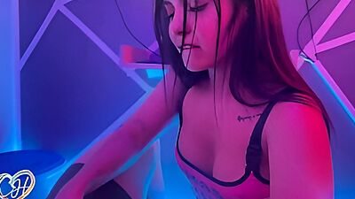 I suck my roommate's dick while he plays Playstation with his friends