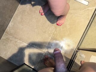 Watching Her Undressed in the Shower Makes Sinflare's Knob Go Hard