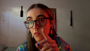 POV trans dom teaches you how to jerk off your microscopic dick