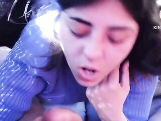 Gran mamada en el coche