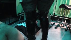 dildo sucking anal play face sitting heel licking and whipping