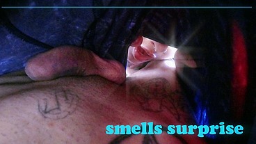 My step sister loves to smell my dick