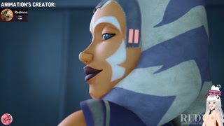 Footjob cum on sexy feet lesbian kiss futanari animation Star Wars (Redmoa animation) - Jazziuu