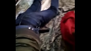 Military Man Catch and Dominate Young Skinhead