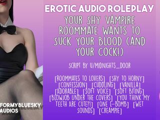 [Audio Roleplay] Vampire Roommate Craves to Suck Your Wang