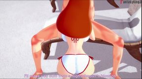 Jessica Rabbit Blowjob in Pool