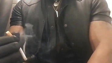 Masked Smoking Leather Muscle