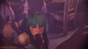 Morrigan teniendo sexo lasico