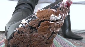 Smoking Mistress and Delicious Dessert From Boot Soles, POV Clip, Lady Victoria Valente