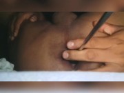 Jugando con la herramienta de mi amigo electricista.