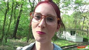 german scout - college teen lia louise in real public street porn casting fuck