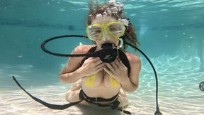 Nathalias Underwater Scuba Masterbation Fun