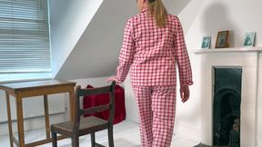 A severe boarding school punishment for Leia: Punished in pyjamas