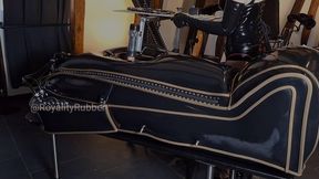 Extreme Heavy Rubber Enclosure - Machine Fucked in a Rubber Coffin