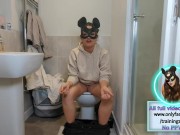 Toilet Ass Cleaning wiping shower service slave clean pussy milf femdom mistress male chastity cage