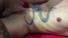 this tattoed man made me come several times just eating my ass - esse tatuado gostoso me fez gozar um monte de vezes nessa foda sem me tocar