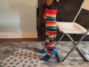 Amautuer Crossdresser Walking in Pumps