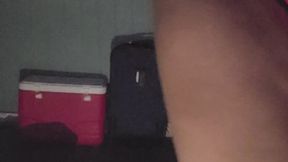 Smoking cigarettes and playing with a dildo with suzy