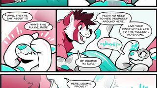 Hairy Comic Dub: Pass the Pooltoy by Brae! (Hairy Toon, Furries, Unshaved Hook-up, Hairy, Pooltoy)