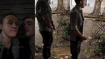 Risky Extreme Couple Jerk Off Outdoor in Public under the Rain (Very Romantic)