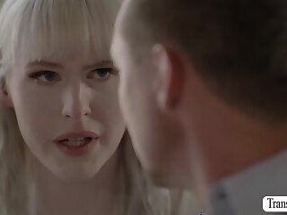 Blonde shemale throats and barebacks handsome dudes wet ass