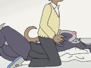 Milky Kitty and Puppy Dog (Furry Hentai Animation)