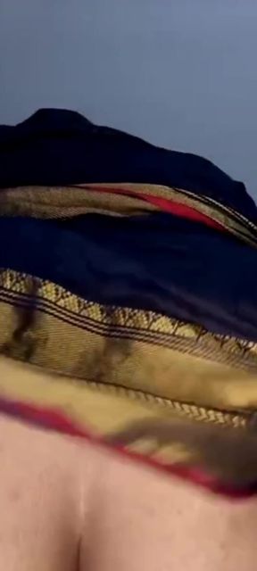 Spectacular moment from &quot;Desi Indian aunty saree blouse removing webcam show live&quot;