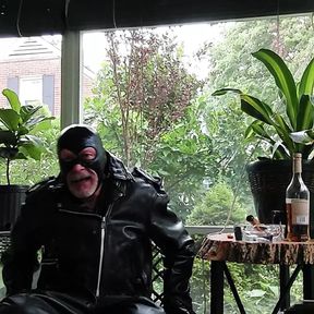 Leather dad&#039;s day was rained out, so just chillin  with a cigar