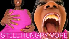 Still Hungry on V-day ft Queen Ava - A same size vore scene featuring: mouth fetish, big belly, femdom pov, brat girls, tongue fetish, digestion, and consumed - 4 K MP4