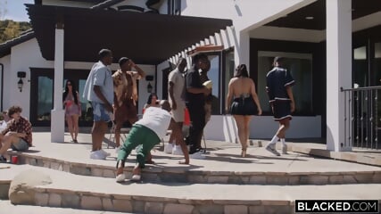 BLACKED Violet Myers Takes 8 BBCs In First Ever Gangban