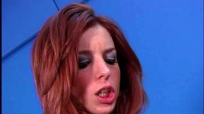 riley shy blowjob and hairy pussy masturbation