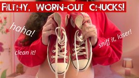 Filthy, worn-out chucks