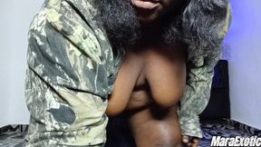 Thick legs wide spread solo Masturbation - Mara Exotic