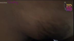 Big black cock for the cuckold's wife, but she still gets fucked raw