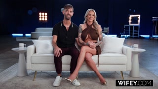 WIFEY Gorgeous Tattooed Blonde Hotwife Kaci Kennedy Rides BBC While Hubby Films