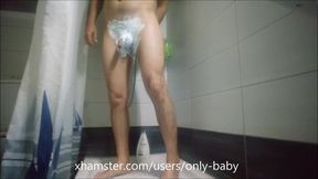 Shaving Cock and Asshole in The Shower