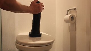 Mr. Hankey's Big Daddy Large 14 inch dildo taken all the way