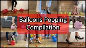 BALLOONS POPPING IN HIGH HEELS ULTIMATE HEEL POP COMPILATION - MOV Mobile Version