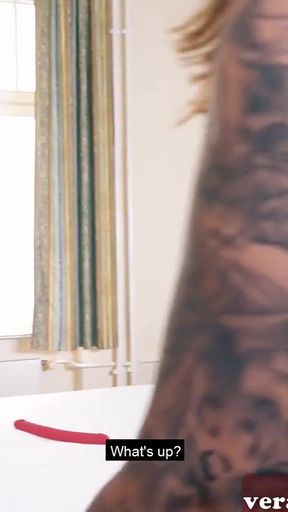 Captivating moment from "German Tattoo BBW Milf make Sexdate with EroCom Date pick up"