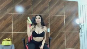 Sexy Latina Turns into a Naughty Mono While Eating Bananas | Silly Fetish Roleplay
