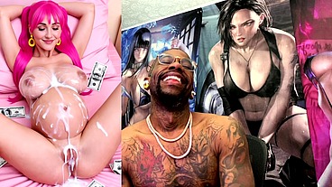 Pregnant Cum Covered Tight Bald Pussy Teen, AI Generated