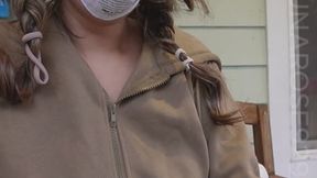 watch me show you how to put on a dust mask properly before I start spray paining! I also glove up in Latex XS gloves