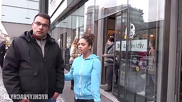 Gypsy babe is having steamy sex in a public place and enjoying every second of it