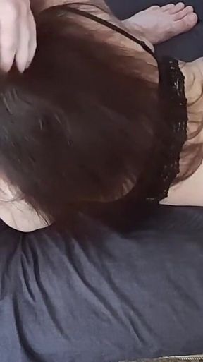 Step Sister Pleases My Morning Boner and Pumps Cum Out of My Balls to Eat It.