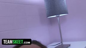 Perfect big tits teen makes him cum fast - POV amateur